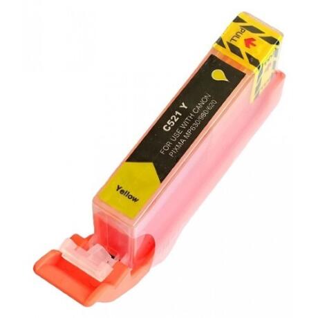ΣΥΜΒΑΤΟ CANON CLI 521Y CANON PIXMA IP3600 , IP4600 , IP4700 , MP540 , MP550 , MP560 , MP620 , MP630 , MP640 , MP650 , MP980 , MP990 , MX860 , MX870