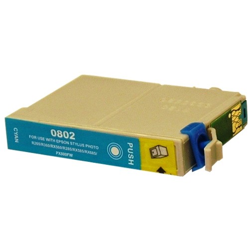 ΣΥΜΒΑΤΟ EPSON T0802 CYAN EPSON Stylus R265, R285, R360, RX560, RX585, RX685, P50, PX650W, PX700W, PX710W, PX800FW, PX810W, PHOTO PX660/PHOTO PX720WD