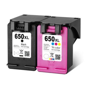 HP 650XL-Πακέτο *2* τεμαχίων συμβατών μελανιών με hp 650xl black 20ml & 650xl colour 21ml Deskjet Ink Advantage 1015, 1515 , 2515, 2545, 2645, 3515, 3545, 4515, 4645