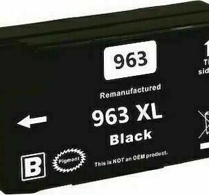 ΣΥΜΒΑΤΟ HP 963XL BLACK Συμβατό με τους εκτυπωτές: Officejet Pro 9010, OfficeJet Pro 9012, Officejet Pro 9012, eOfficeJet Pro 9013, Officejet Pro 9014 