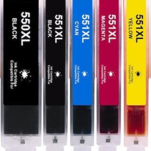 ΣΥΜΒΑΤΟ SET INKJET CANON 550XL-551XL, IP7250, IP8750, IX6820, MG5550, MG6350, MG7150, MX725, MX920 Canon IP7250 Pixma MG5450 , MG5450S , MG6350 , MG6450 , MG5550 , MG5650 , MX925