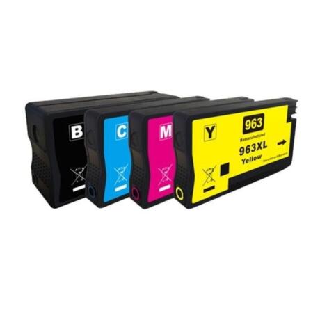 ΣΥΜΒΑΤΟ SET INKJET HP 963XL Συμβατό με τους εκτυπωτές: Officejet Pro 9010, OfficeJet Pro 9012, Officejet Pro 9012, eOfficeJet Pro 9013, Officejet Pro 9014 