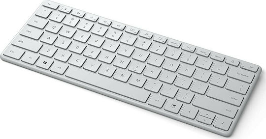 Microsoft Designer Compact Ασύρματο Bluetooth Πληκτρολόγιο Αγγλικό US Λευκό - Image 2