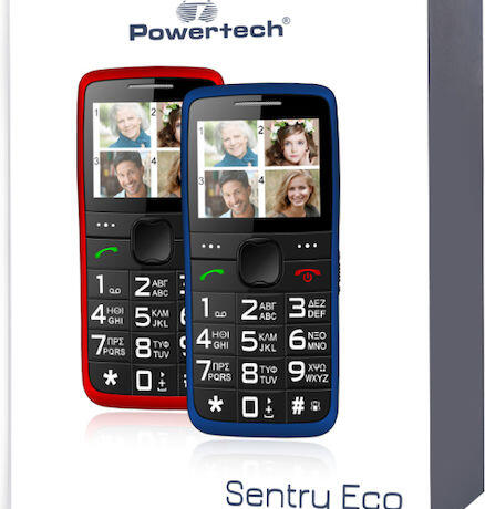 Powertech Sentry Eco Dual SIM Κινητό με Μεγάλα Κουμπιά