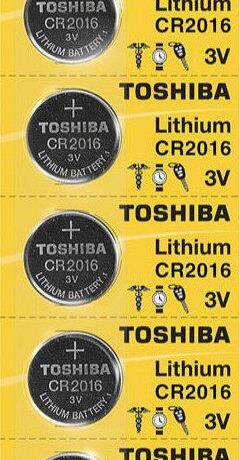 Μπαταριες Toshiba Αλκαλικες CR 2016 (1 ΤΕΜ)