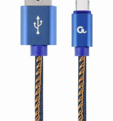 Gembird Καλωδιο Επενδυση Jeans USB 2.0 To Type-c 2 M