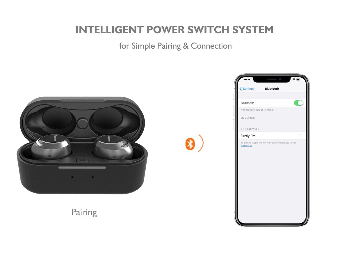 Jabees Firefly PRO True Wireless Earbuds, Metallic - Image 4