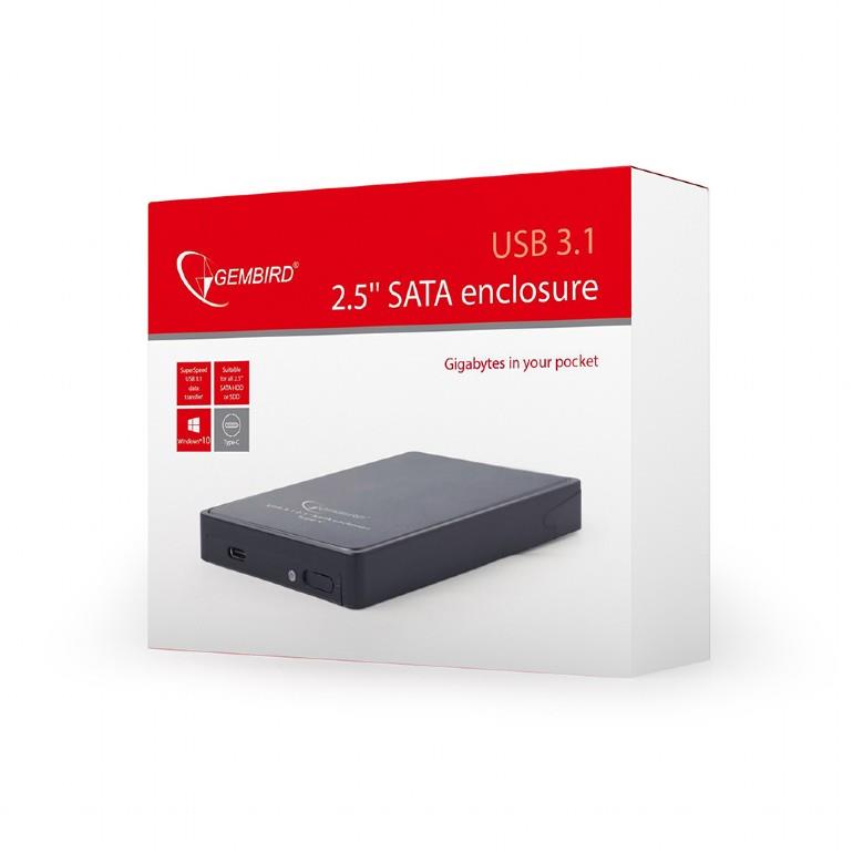 Gembird Θηκη USB 3.1 2.5 Enclosure, Type-c - Image 4