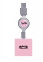 Sweex 4 Port USB Hub Pink