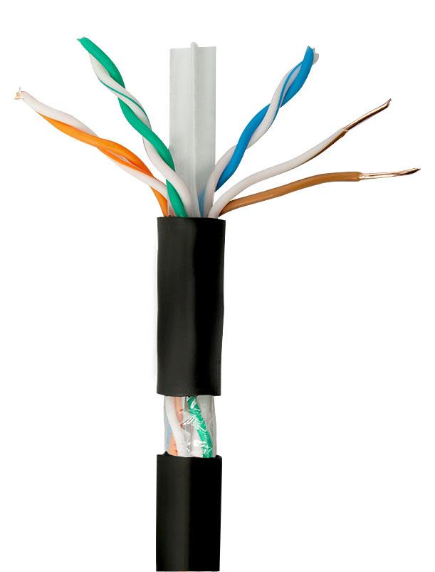 NG Εξωτερικο Καλωδιο Δικτυου UTP Μαυρο CAT6 Copper 305m - Image 2