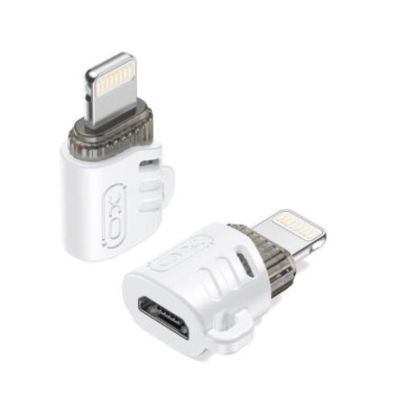 XO NB256F Micro Female TO Lightning Male Adapter, Λευκο