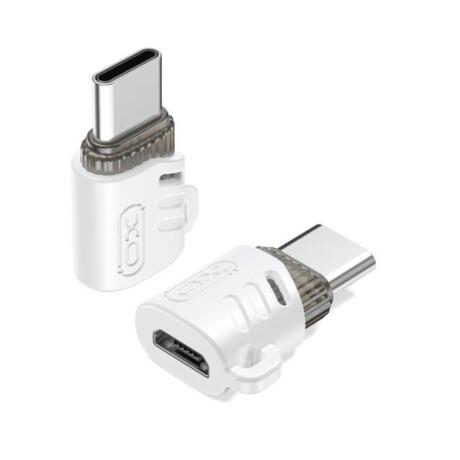 XO NB256G Micro Female TO Type-c Male Connector, Λευκο