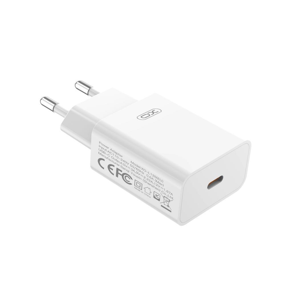 XO L126 Φορτιστης PD20W, 1 Θυρα, Λευκος - Image 2