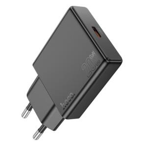 Hoco N37 Delgado Φορτιστης PD20W, 1 Θυρα, Μαυρος