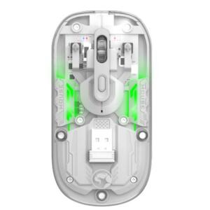 Marvo Ποντικι M808W Διαφανο Ασυρματο 2.4g+bt, RGB, Αθορυβοι Διακοπτες
