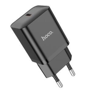 Hoco N27 Φορτιστης Innovative, PD20W, 1 Θυρα, Μαυρος