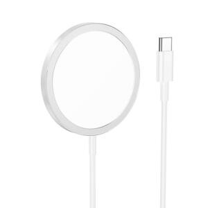 Hoco CW47 Original Series 15W Ασυρματος Φορτιστης Magsafe , Ασημι