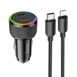 Hoco NZ14B Φορτιστης Αυτοκινητου Type-c σε Lightning, Guerrero PD50...