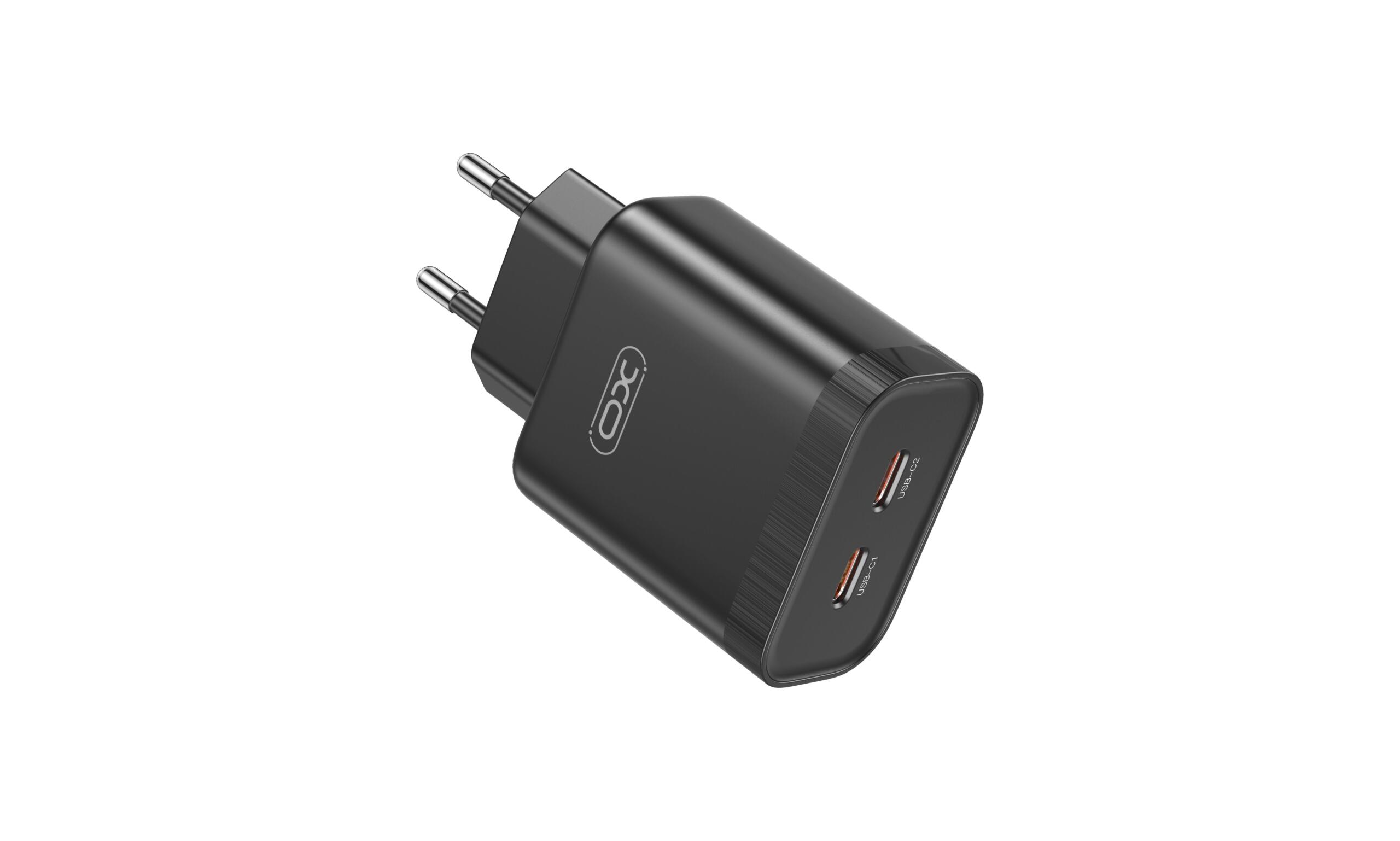 XO L105 Φορτιστης 35W, 2 Θυρες PD , Μαυρος