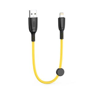 XO NB247 Suluo Καλωδιο Μεταφορας Δεδομενων Usb-a σε Lightning, Κιτρινο