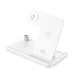 XO WX033 Ασυρματος Φορτιστης 4 σε 1, 15W, Λευκος