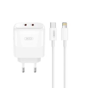 XO L140 Gan Nitride Φορτιστης 35W Usb-c , 2 Θυρες, με Καλωδιο Light...