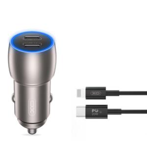 XO CC51 Φορτιστης Αυτοκινητου PD 40W, με Καλωδιο Lightning, 2 Θυρες...