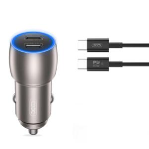 XO CC51 Φορτιστης Αυτοκινητου PD 40W, με Καλωδιο Type-c, 2 Θυρες Ty...