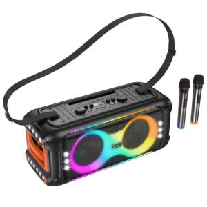 Hoco HA9 Kayman με ΔΥΟ Μικροφωνα Outdoor Bluetooth Speaker, Μαυρο