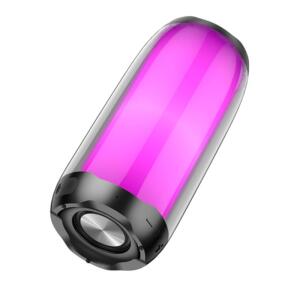 Hoco HC8 Pulsating Colorful Luminous Wireless Speaker, Μαυρος