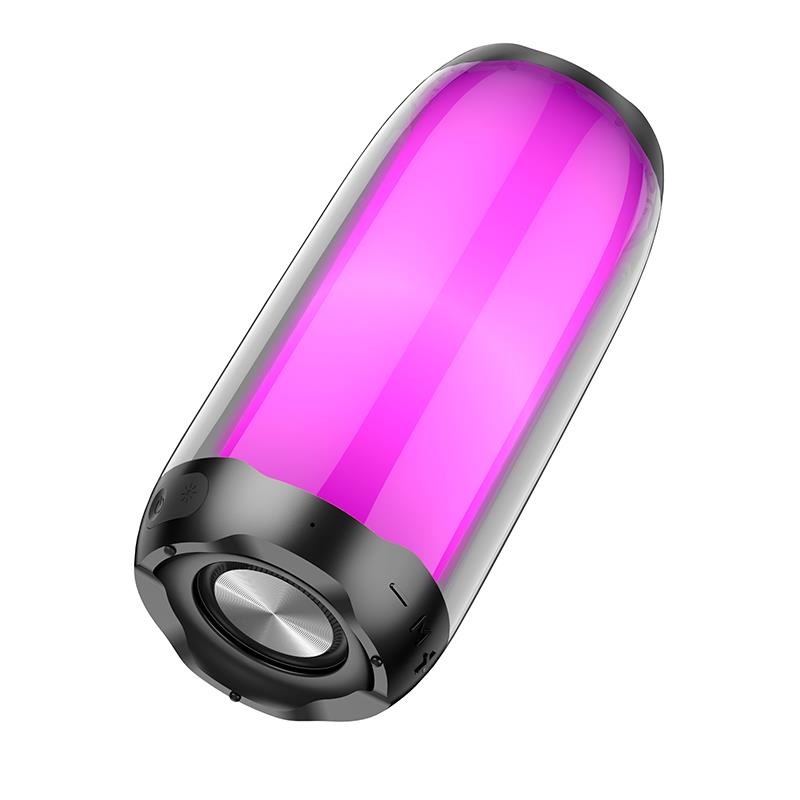 Hoco HC8 Pulsating Colorful Luminous Wireless Speaker, Μαυρος
