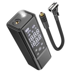 Hoco ZP7 Maddy Portable Smart AIR Pump, 5000mah, Μαυρος