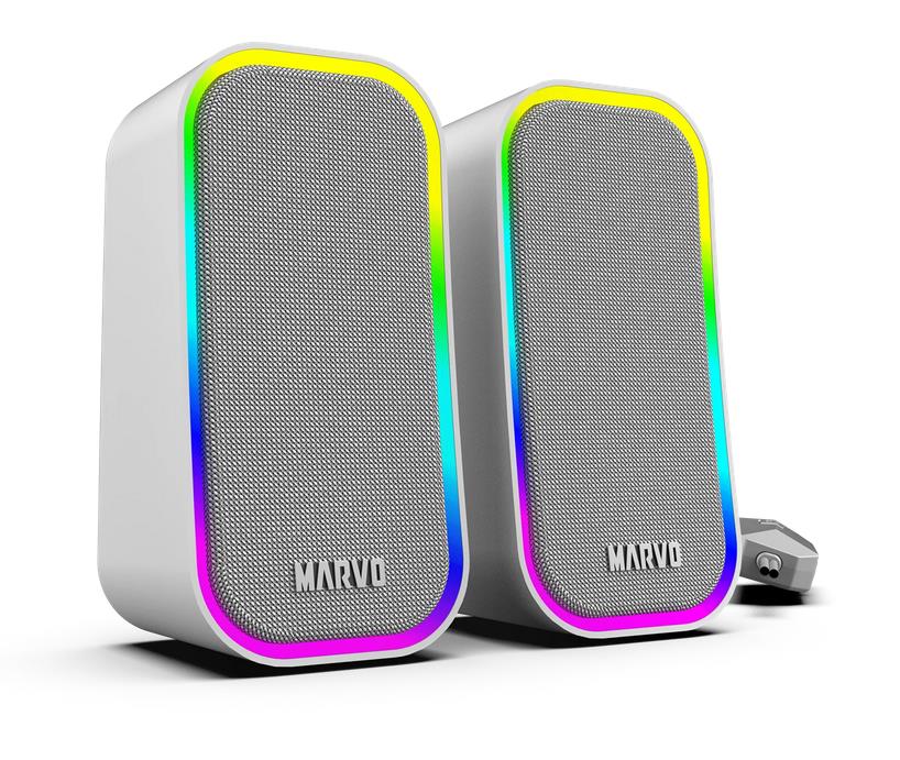 Marvo SG-285 GY HAVOC20 Hxeio, 2x3w, RGB, Γκρι - Image 2