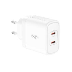 XO CE08 Φορτιστης, PD50W, 2 Θυρες PD, Λευκο