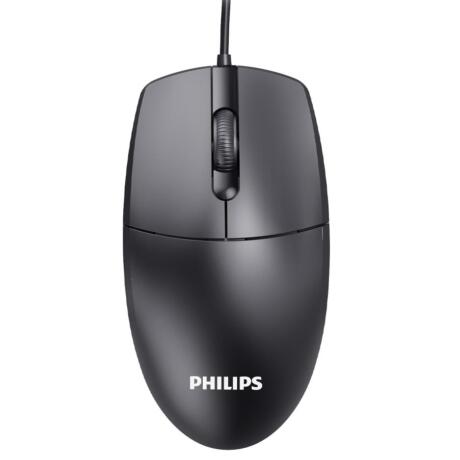 Philips SPK7247 Ενσυρματο Ποντικι, Μαυρο