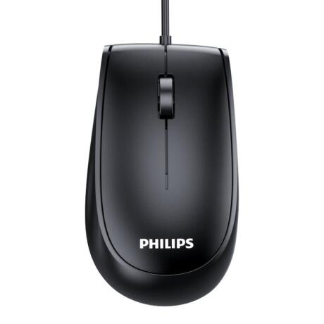 Philips SPK7217 Ενσυρματο Ποντικι, Μαυρο