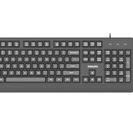 Philips SPT6247 Ενσυρματο ΣΕΤ Πληκτρολογιο/ποντικι, Μαυρο, GR