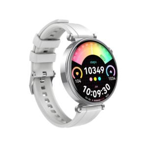 XO GT4 Mini Smart Watch, Amoled, Κληση, Ασημι