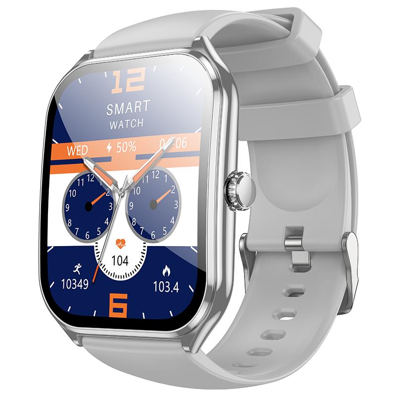 Hoco Y28 Amoled Smart Sports Watch(λειτουργια Κλησης), Ασημι