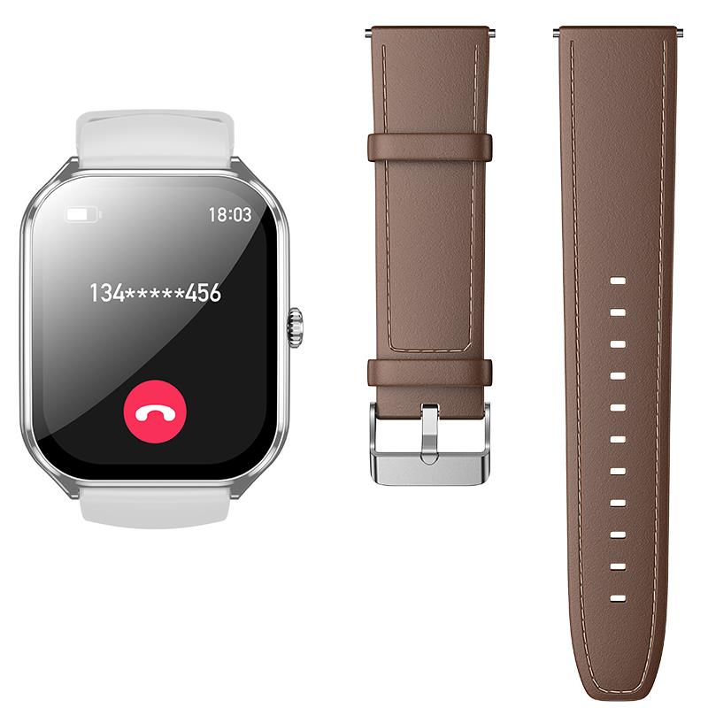Hoco Y28 Amoled Smart Sports Watch(λειτουργια Κλησης), Ασημι - Image 2