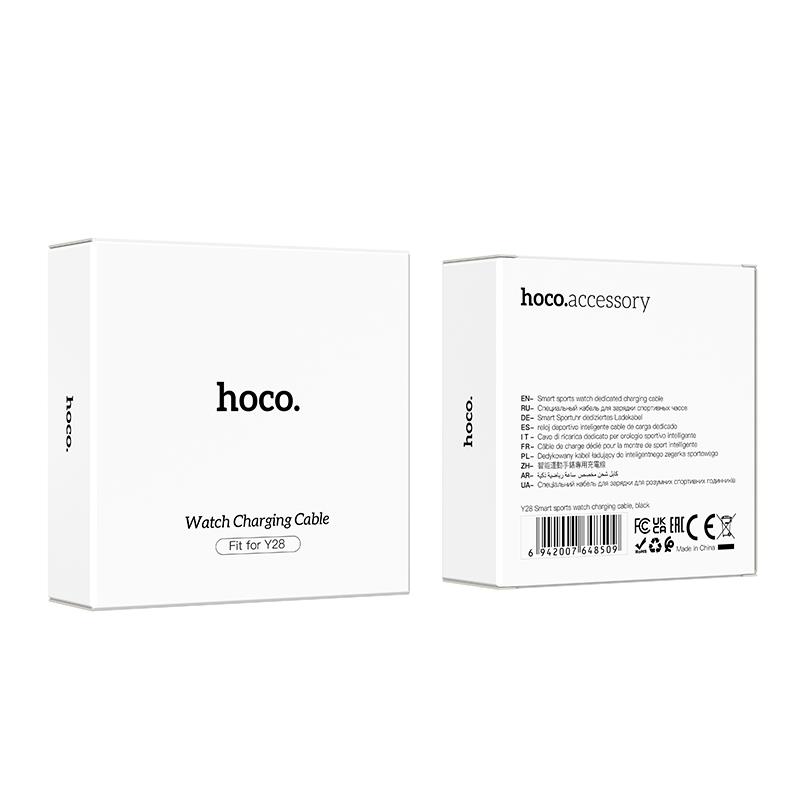 Hoco Καλωδιο Φορτισης για το Smart Watch Y28, Μαυρο - Image 3