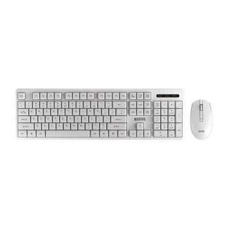 Marvo Office WS005 Ασυρματο ΣΕΤ Πληκτρολογιο/ποντικι, Λευκο