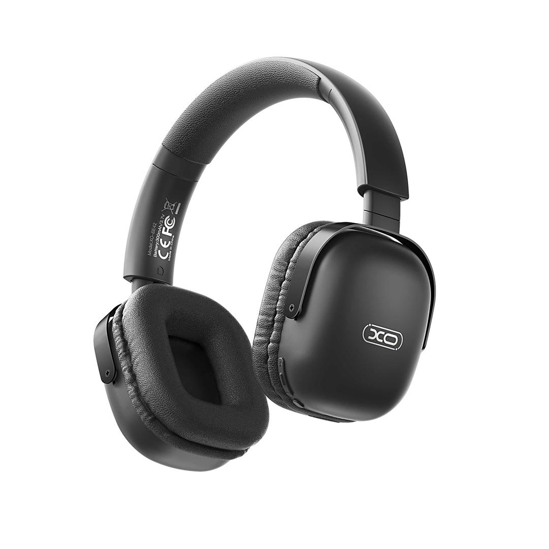 XO BE42 Scarlet Bluetooth Ακουστικα Κεφαλης, Αναδιπλουμενα, Μαυρα - Image 3