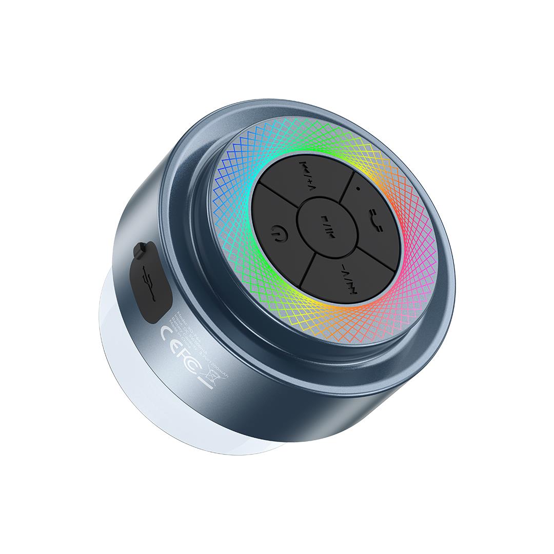 XO F64 Ηχειο Bluetooth Μπανιου, Αδιαβροχο, Γκρι - Image 2
