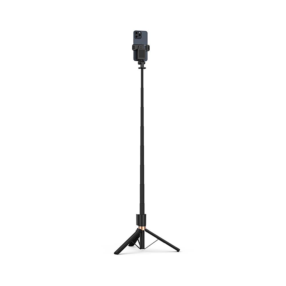 XO SS23 Selfie Stick, Βαση Κινητου, με Φωτισμο, Μαυρο
