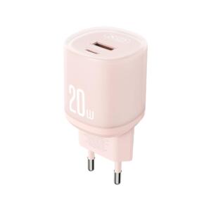 XO L144 Φορτιστης 20W, 2 Θυρες, ΡΟΖ