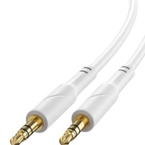 XO NB-R271 Καλωδιο Ηχου 3.5MM TO 3.5MM, 1M, Λευκο
