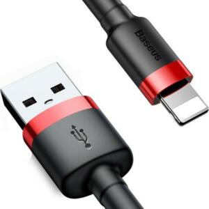 Baseus Cafule Καλωδιο Φορτισης, USB σε Lightning, 2M, 1.5A, Κοκκινο