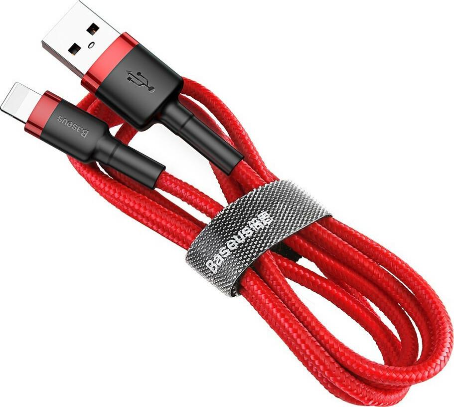 Baseus Cafule Καλωδιο Φορτισης, USB σε Lightning, 2M, 1.5A, Κοκκινο - Image 2
