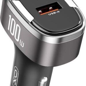 XO CC61 Φορτιστης Αυτοκινητου, 3 Θυρες, 100W, Μαυρος